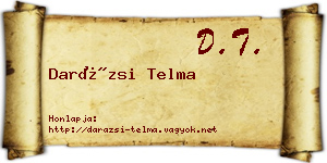 Darázsi Telma névjegykártya